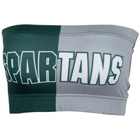 Michigan State Two Tone Bandeau Top