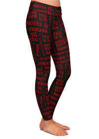 Indiana Black Gothic Pattern Leggings