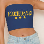 University of Michigan Bold Stars Tube Top