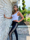 University of Michigan Gothic Side Stripe Leggings