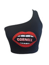 Cornell Lips One Shoulder Top
