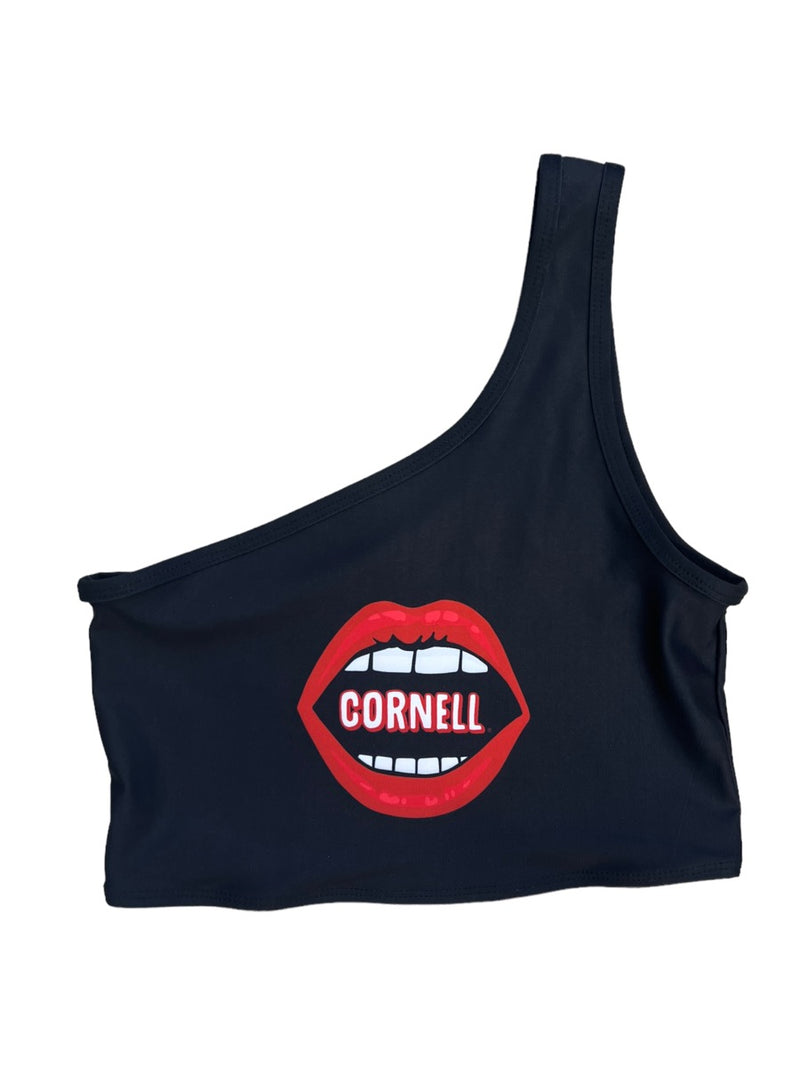 Cornell Lips One Shoulder Top