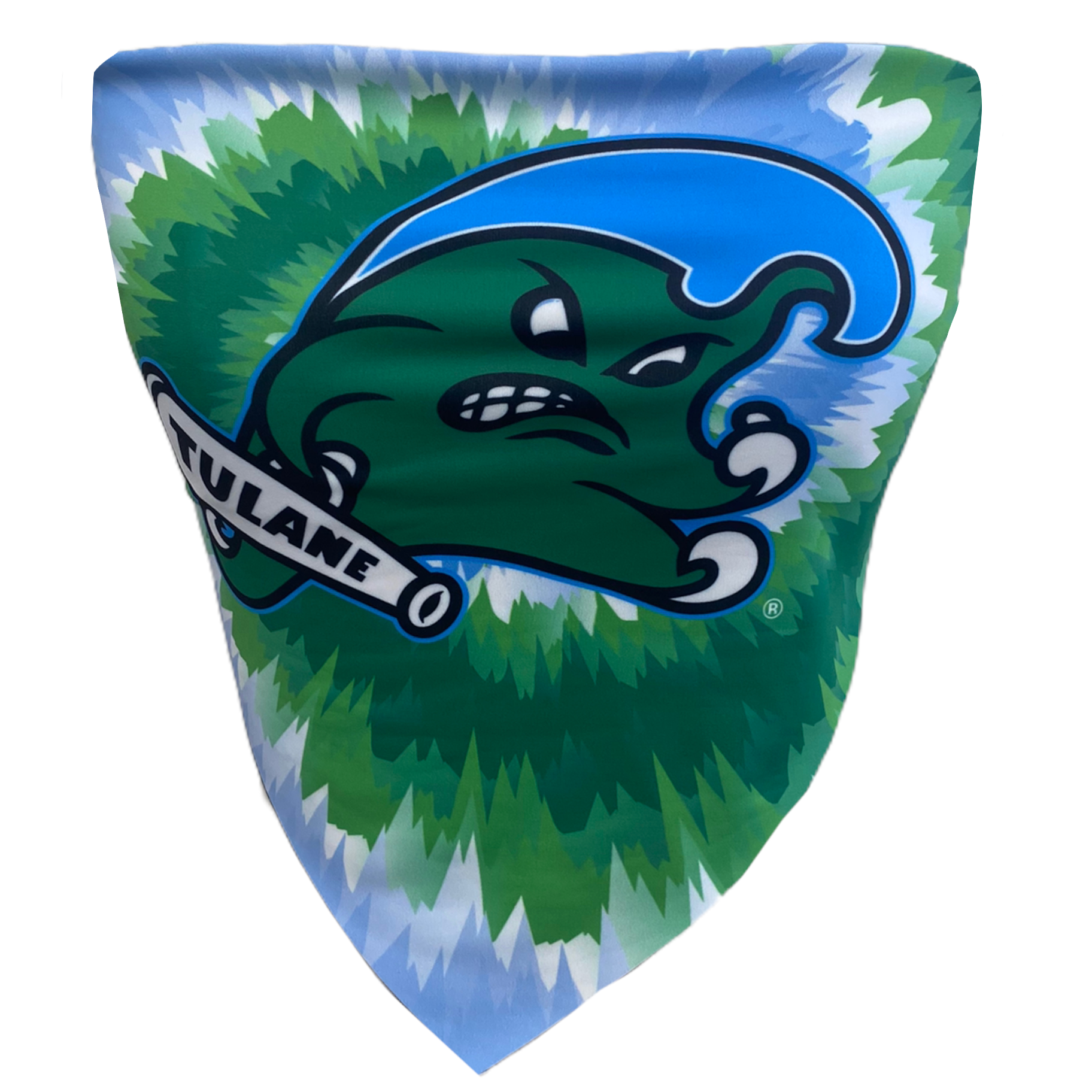 Tulane Tie Dye Bandana Top