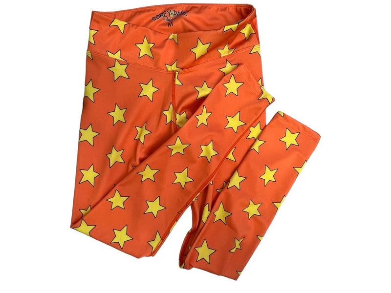 Orange & Yellow Star Leggings – lojobands