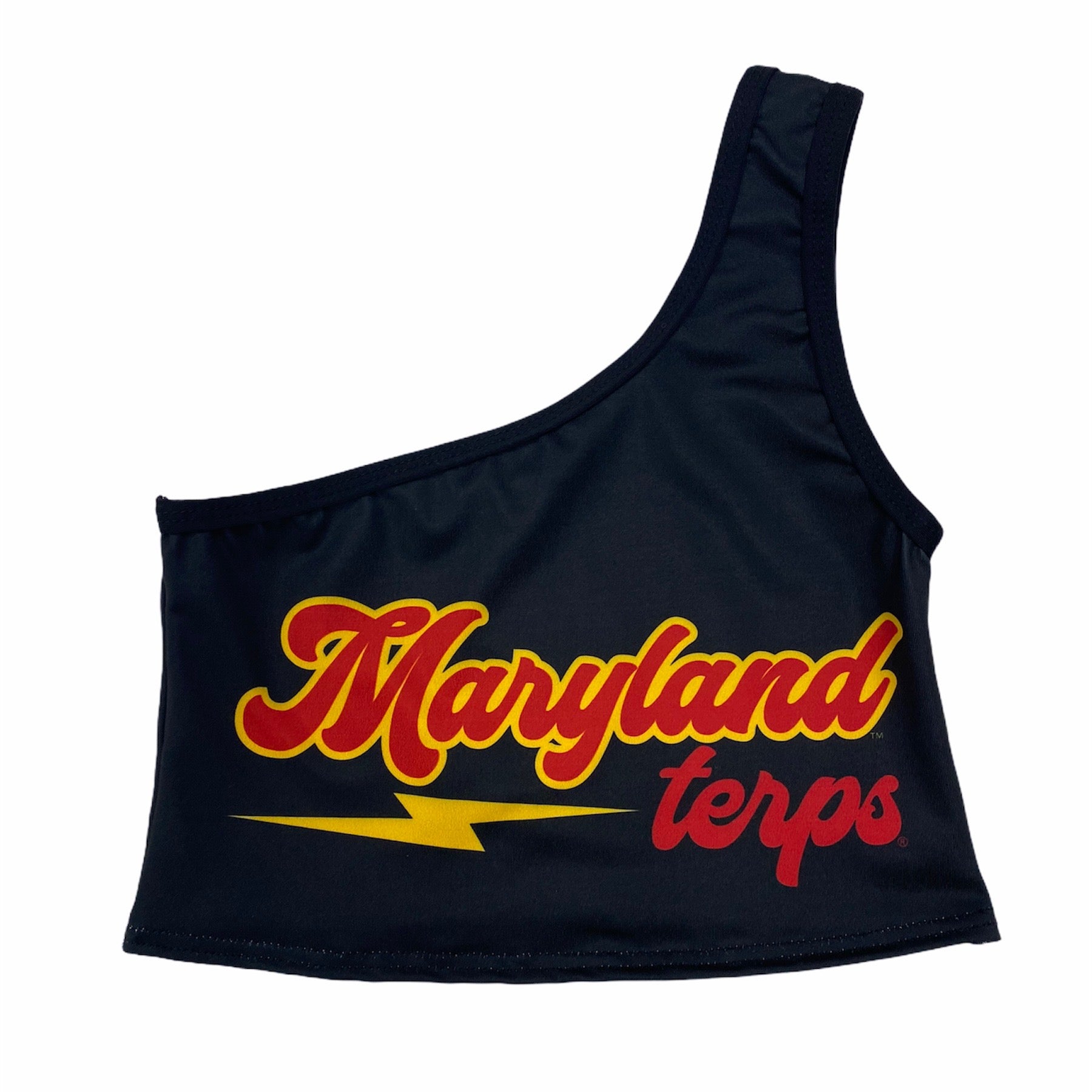 Maryland Terps Lightning One Shoulder Top – lojobands
