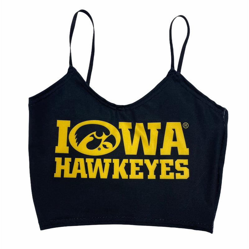 Iowa Hawkeyes Black Spaghetti Tank
