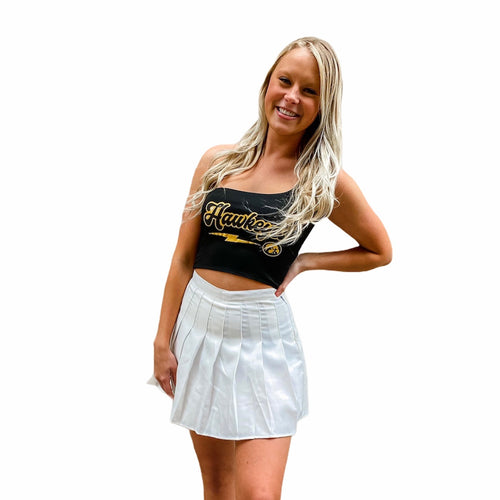 White Varsity Tennis Skirt