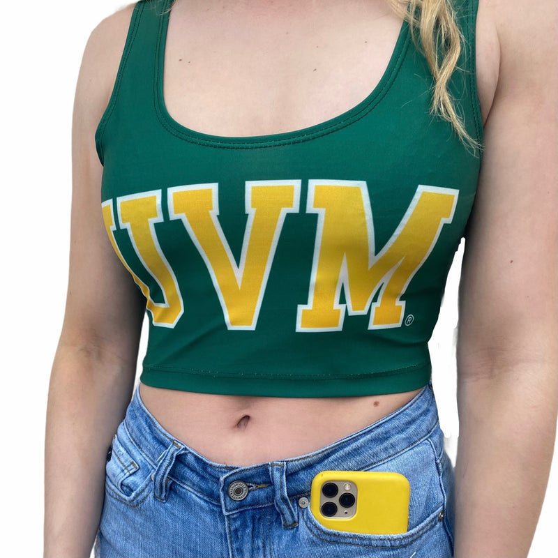 Vermont Green Crop Tank Top