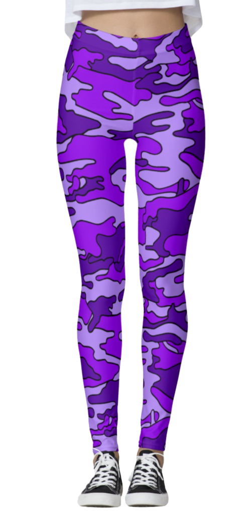 Purple Camo Leggings