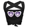 Kansas State Black Multi Way Bandeau Top