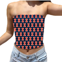 Illinois Fighting Illini All Over Tube Top