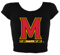 Maryland Terps Black Babydoll Tee