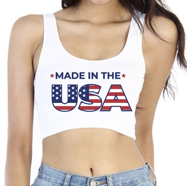 Made in the USA Crop Tank Top