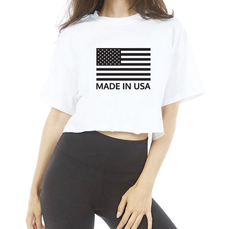 Made in the USA Crop Tee