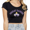 University at Albany Black Babydoll Tee