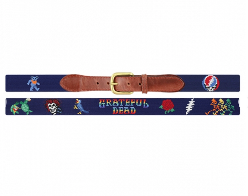 Grateful Dead Life Needlepoint Belt