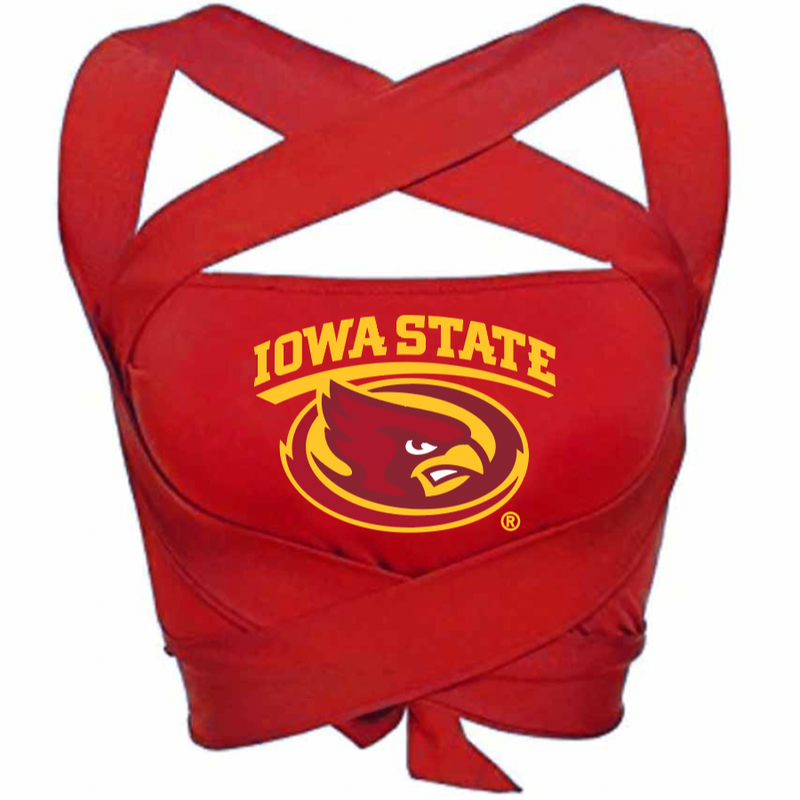 Iowa State Red Multi Way Bandeau Top