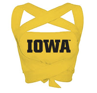 Iowa Hawkeyes Yellow Multi Way Bandeau Top