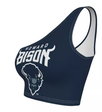 Howard Bison Navy One Shoulder Top