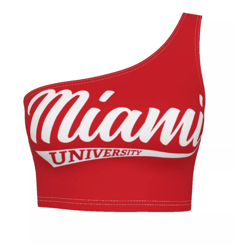 Miami University Red One Shoulder Top