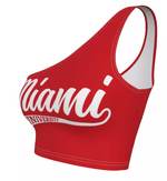 Miami University Red One Shoulder Top