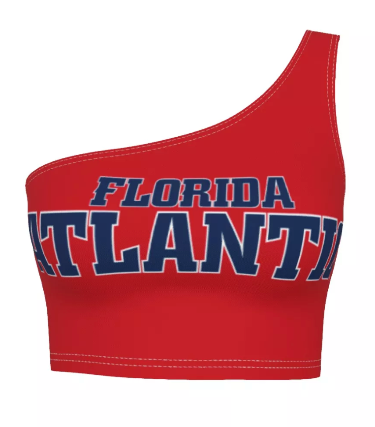 FAU Red One Shoulder Top