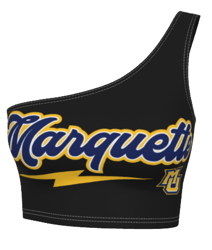 Marquette Lightning One Shoulder Top