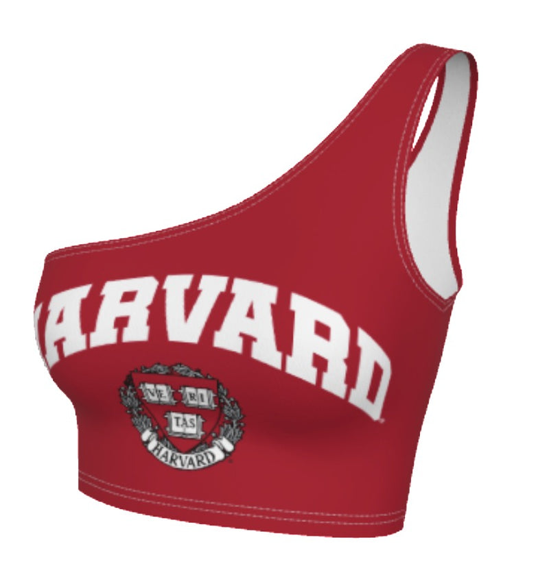 Harvard University Maroon One Shoulder Top