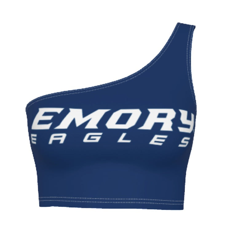Emory Navy One Shoulder Top
