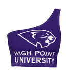 High Point University Purple One Shoulder Top