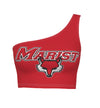 Marist Red One Shoulder Top