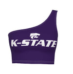 Kansas State Purple One Shoulder Top