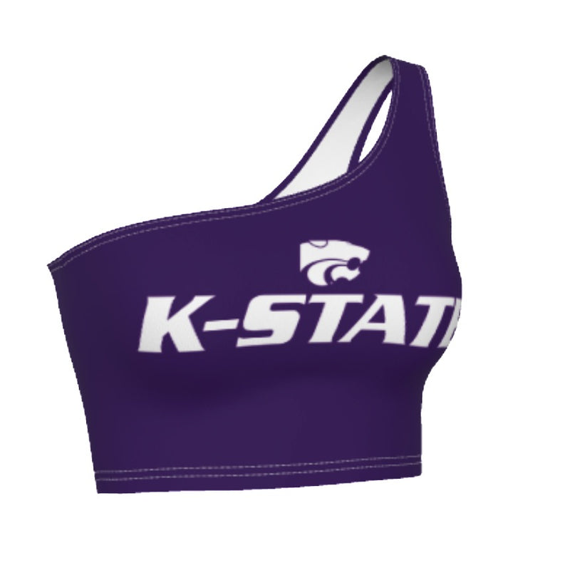 Kansas State Purple One Shoulder Top