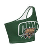 Ohio Bobcats Green One Shoulder Top