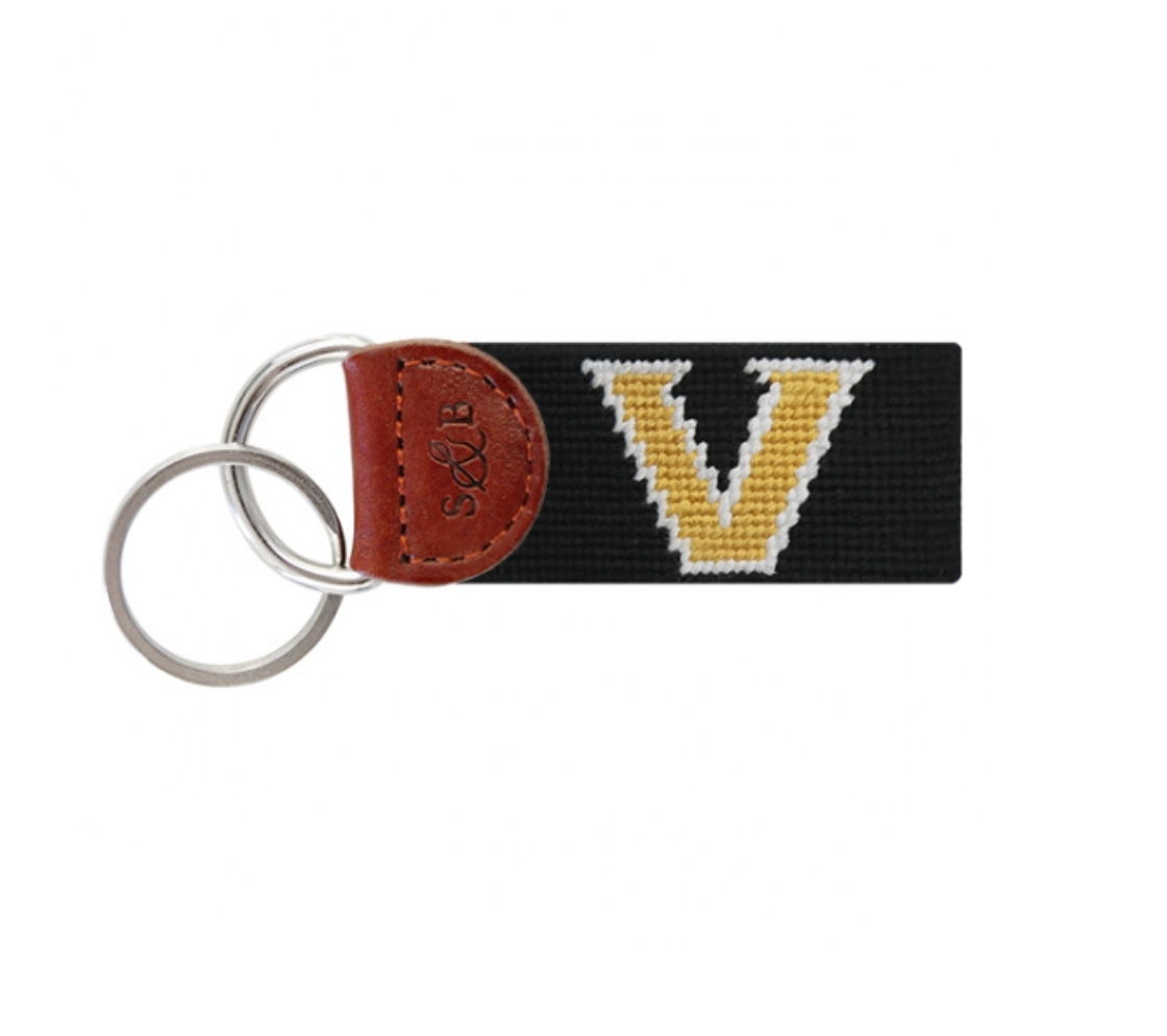 Vanderbilt Needlepoint Key Fob