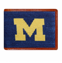 University of Michigan Needlepoint Bi-Fold Wallet