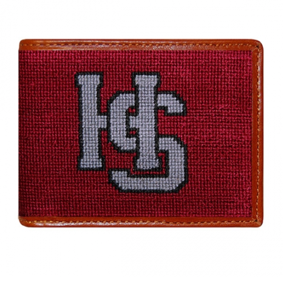 Hampden-Sydney Needlepoint Bi-Fold Wallet
