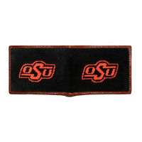 Oklahoma State Needlepoint Bi-Fold Wallet