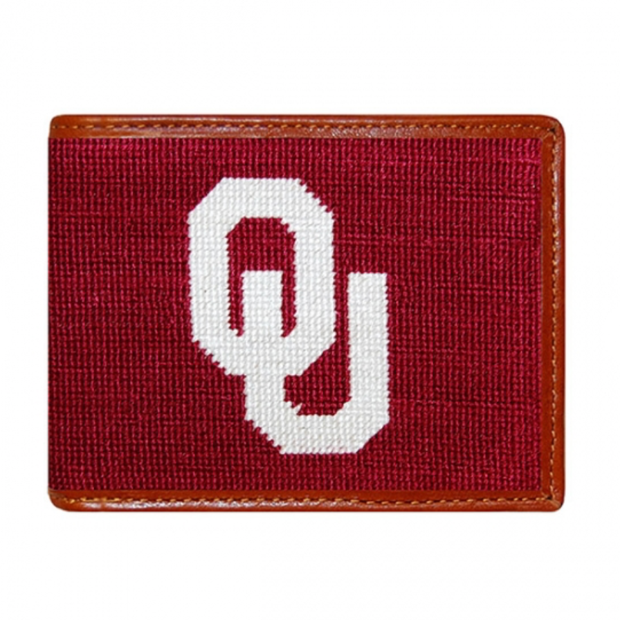 Oklahoma Needlepoint Bi-Fold Wallet