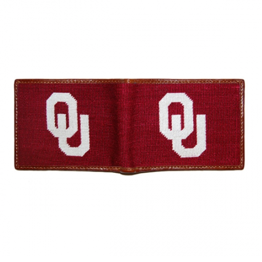 Oklahoma Needlepoint Bi-Fold Wallet