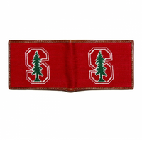 Stanford Needlepoint Bi-Fold Wallet