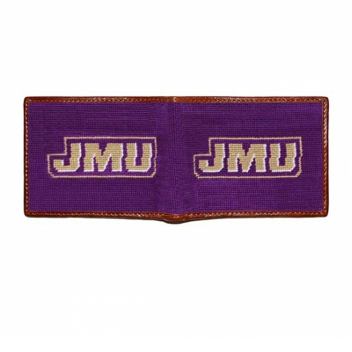 JMU Needlepoint Bi-Fold Wallet