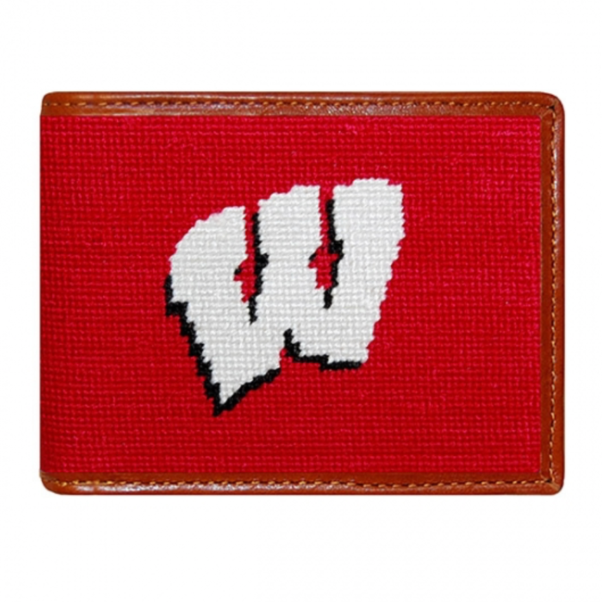 Wisconsin Needlepoint Bi-Fold Wallet