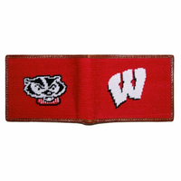 Wisconsin Needlepoint Bi-Fold Wallet