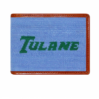 Tulane Needlepoint Bi-Fold Wallet
