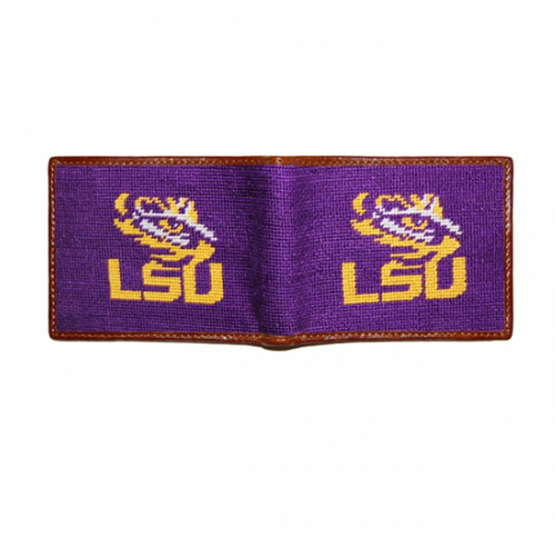 Louisiana State LSU Needlepoint Bi-Fold Wallet