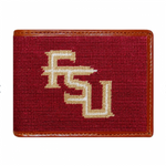 Florida State FSU Needlepoint Bi-Fold Wallet