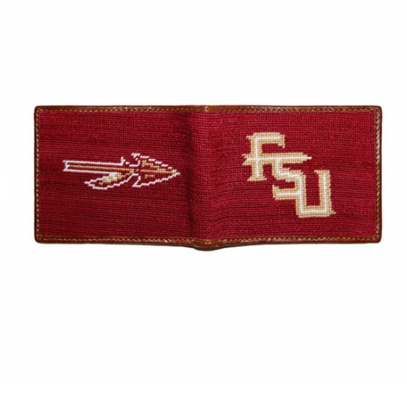 Florida State FSU Needlepoint Bi-Fold Wallet