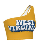 West Virginia Mountaineers Retro One Shoulder Top