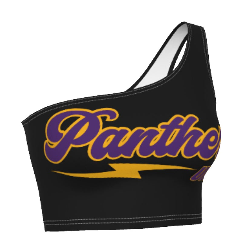 Northern Iowa Panthers Lightning One Shoulder Top